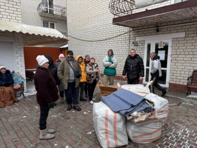 "Пункт обігріву" в Залізному Порту. Фото з росйських медіа.